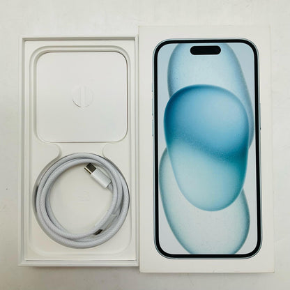 【全額返金保証】【最速発送】Apple iPhone iPhone 15 128GB ブルー SIMフリー 白ロム 美品 動作確認済 84%