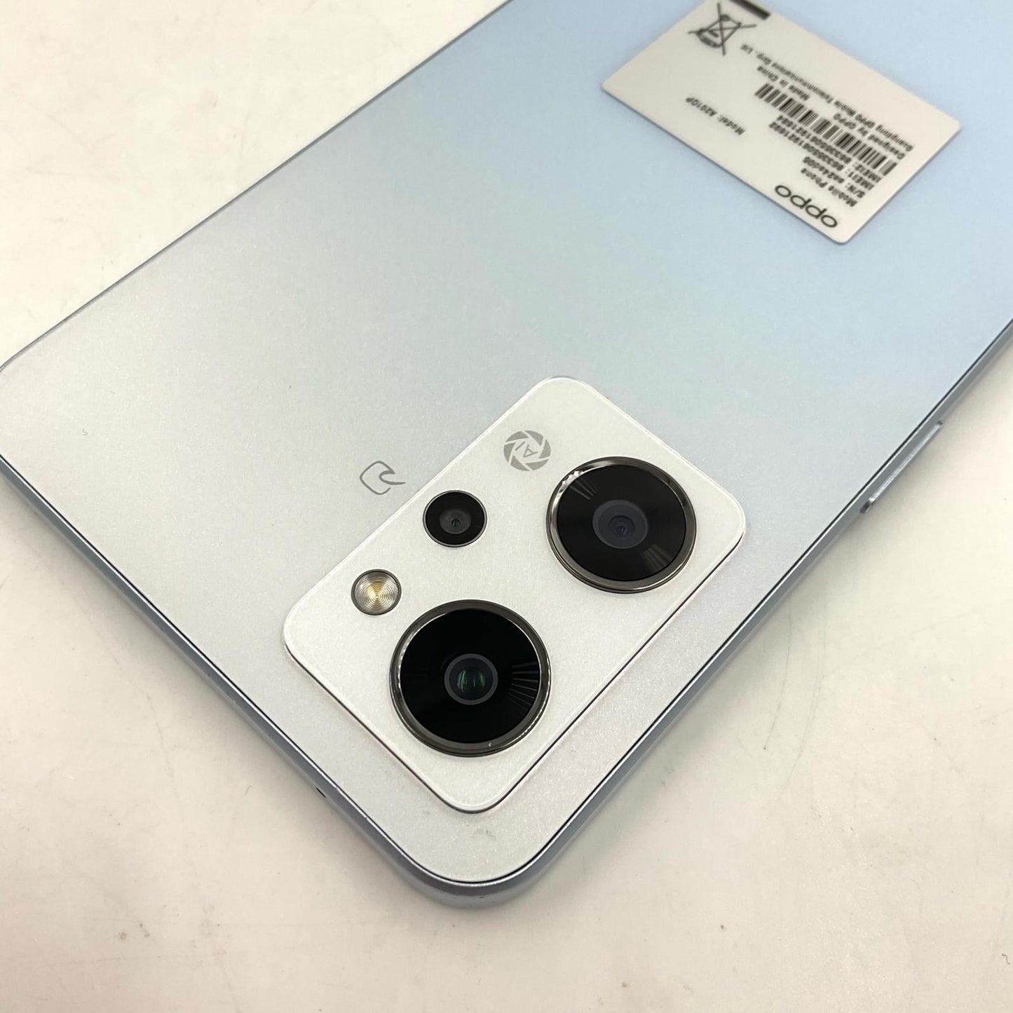 【最速発送】 OPPO Reno7 A 128GB ブルー系 softbank SIMフリー A201OP 白ロム【難有】
