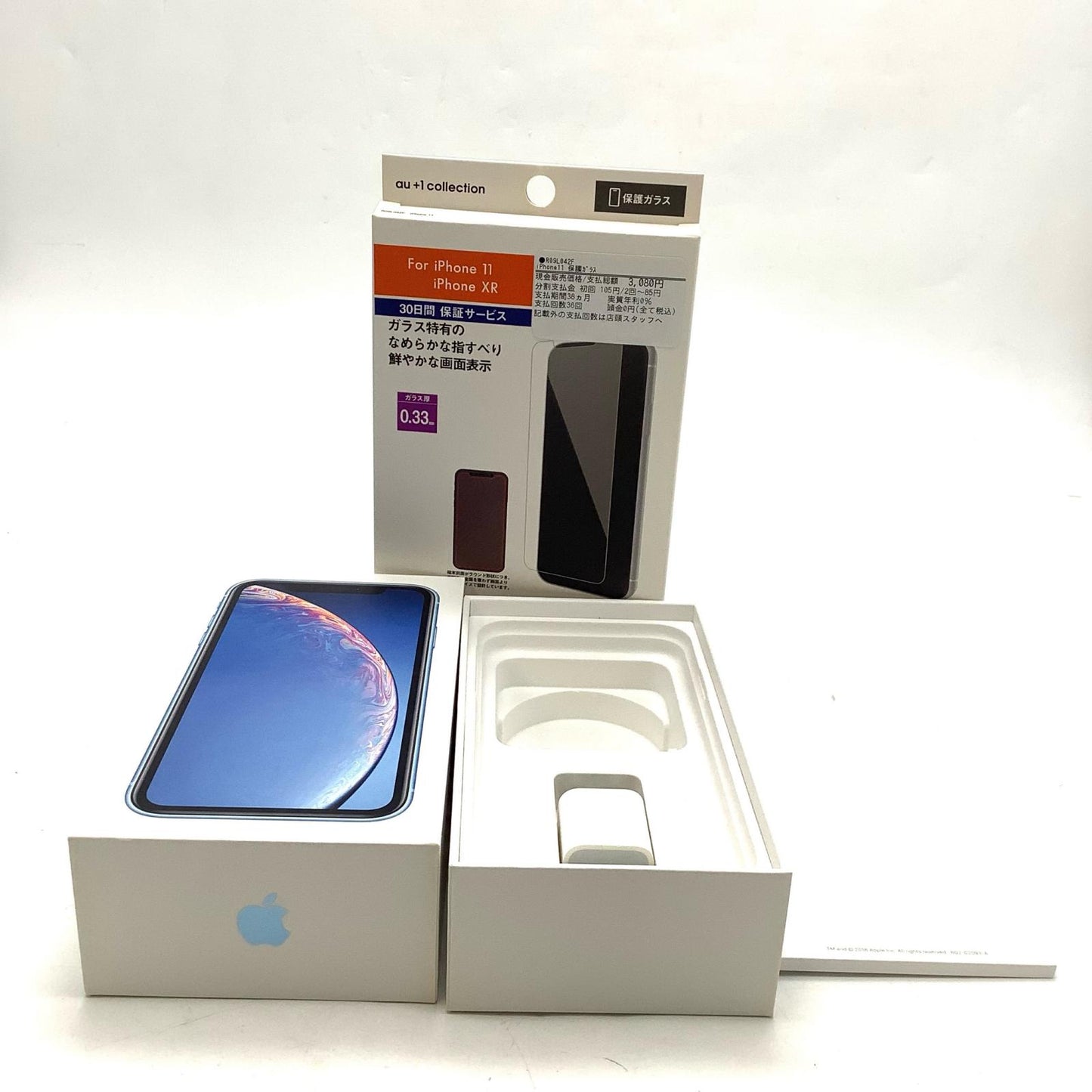 【全額返金保証】【最速発送】Apple iPhone iPhone XR 64GB ブルー au SIMフリー 白ロム 美品 動作確認済 87%
