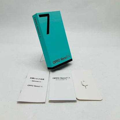 【全額返金保証】【最速発送】OPPO Reno 7A 128GB ドリームブルー Y!mobile A201OP 白ロム 動作確認済