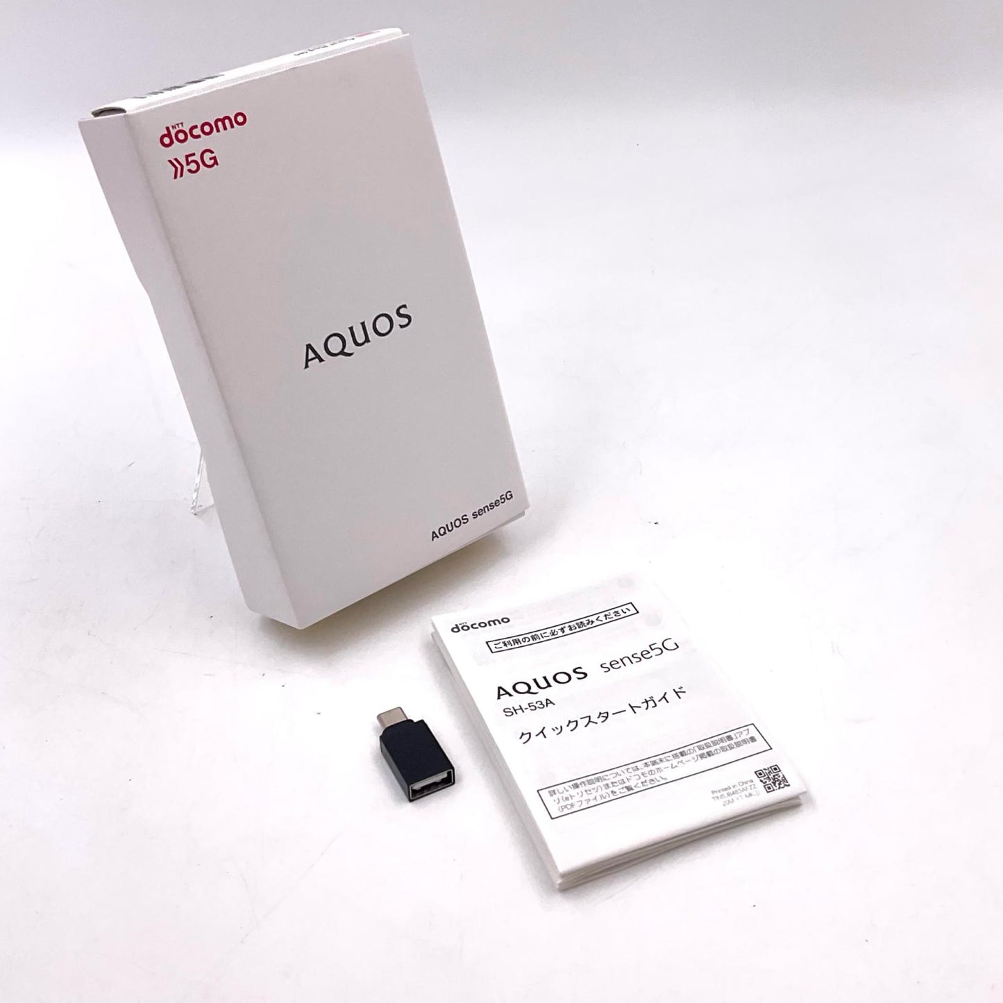 【全額返金保証】【最速発送】SHARP AQUOS sense5G 64GB コーラルレッド docomo SH-53A 白ロム 動作確認済