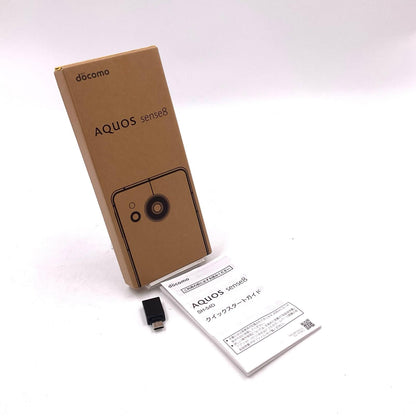 【全額返金保証】【最速発送】SHARP AQUOS sense8 128GB Cobalt Black docomo SIMフリー SH-54D 白ロム 動作確認済