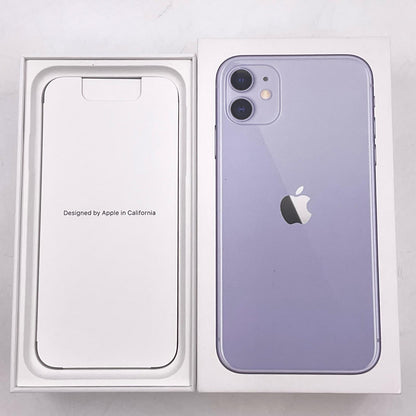 【全額返金保証】【最速発送】Apple iPhone iPhone 11 128GB パープル docomo 白ロム 動作確認済 79%