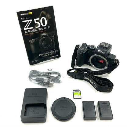 【全額返金保証】【最速発送】Nikon デジタル一眼 Z50 ボディ ブラック 美品 動作確認済