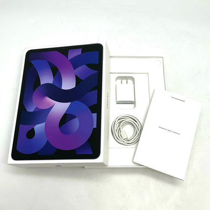 【全額返金保証】【最速発送】Apple iPad Air iPad Air 10.9インチ(Apple M1) 10.9インチ 第5世代 64GB パープル Wi-Fi 超美品 動作確認済
