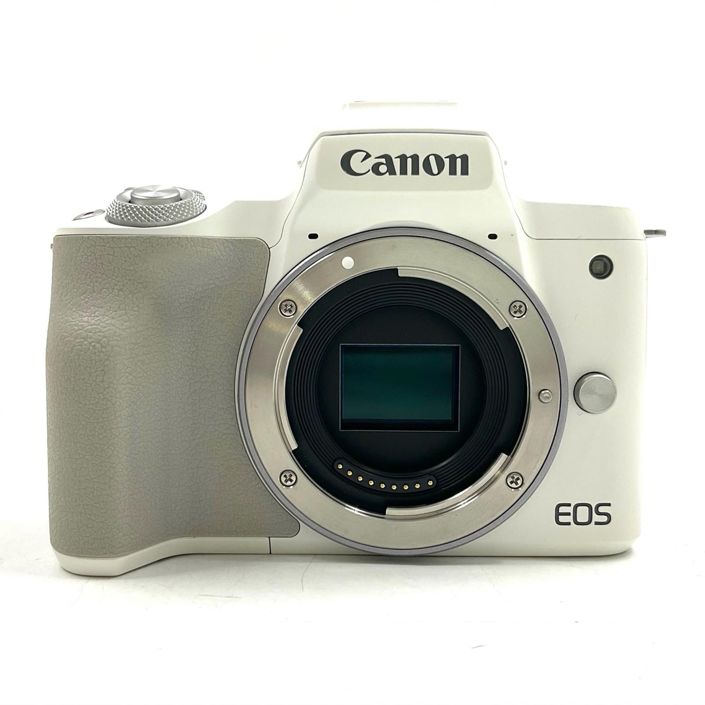 【全額返金保証】【最速発送】Canon デジタル一眼 EOS Kiss M2ダブルズームキット ホワイト 美品 動作確認済