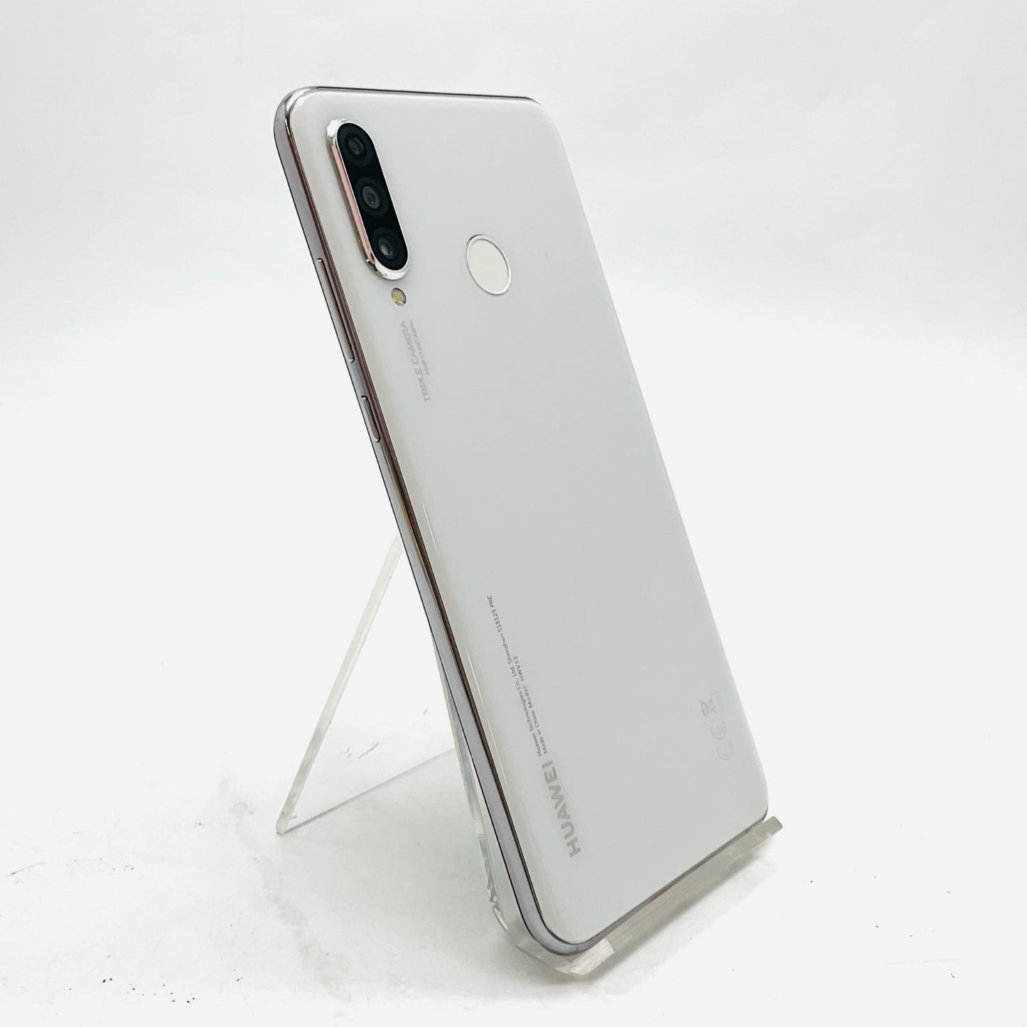 【全額返金保証】【最速発送】Huawei P 30 lite 128GB パールホワイト au HWV33 白ロム 美品 動作確認済