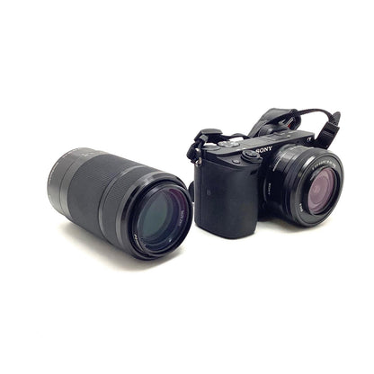 【全額返金保証】【最速発送】Sony デジタル一眼 α6400 ILCE-6400X ダブルズームレンズキット [ブラック] 美品 動作確認済