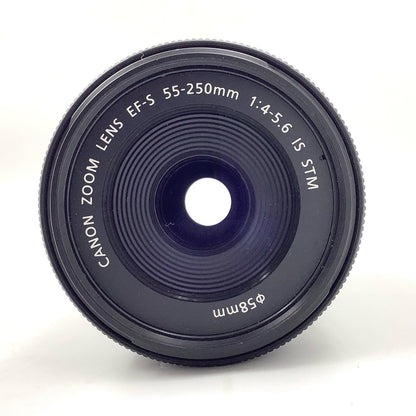 【全額返金保証】【最速発送】Canon EF-S55-250mm F4-5.6 IS STM 美品 動作確認済