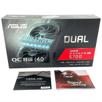 【全額返金保証】【最速発送】ASUS グラフィックボード AMD Radeon RX 5700 DUAL-RX5700-O8G-EVO 美品 動作確認済