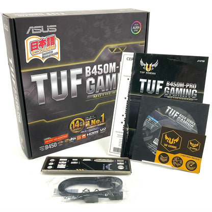 【全額返金保証】【最速発送】ASUS マザーボード MicroATX SocketAM4マザーボード TUF B450M-PRO GAMING 美品 動作確認済