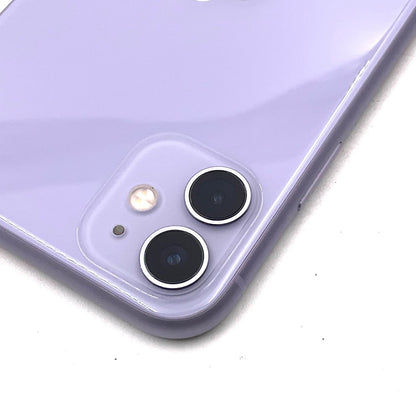 【全額返金保証】【最速発送】Apple iPhone iPhone 11 128GB パープル SIMフリー 白ロム 動作確認済 73%