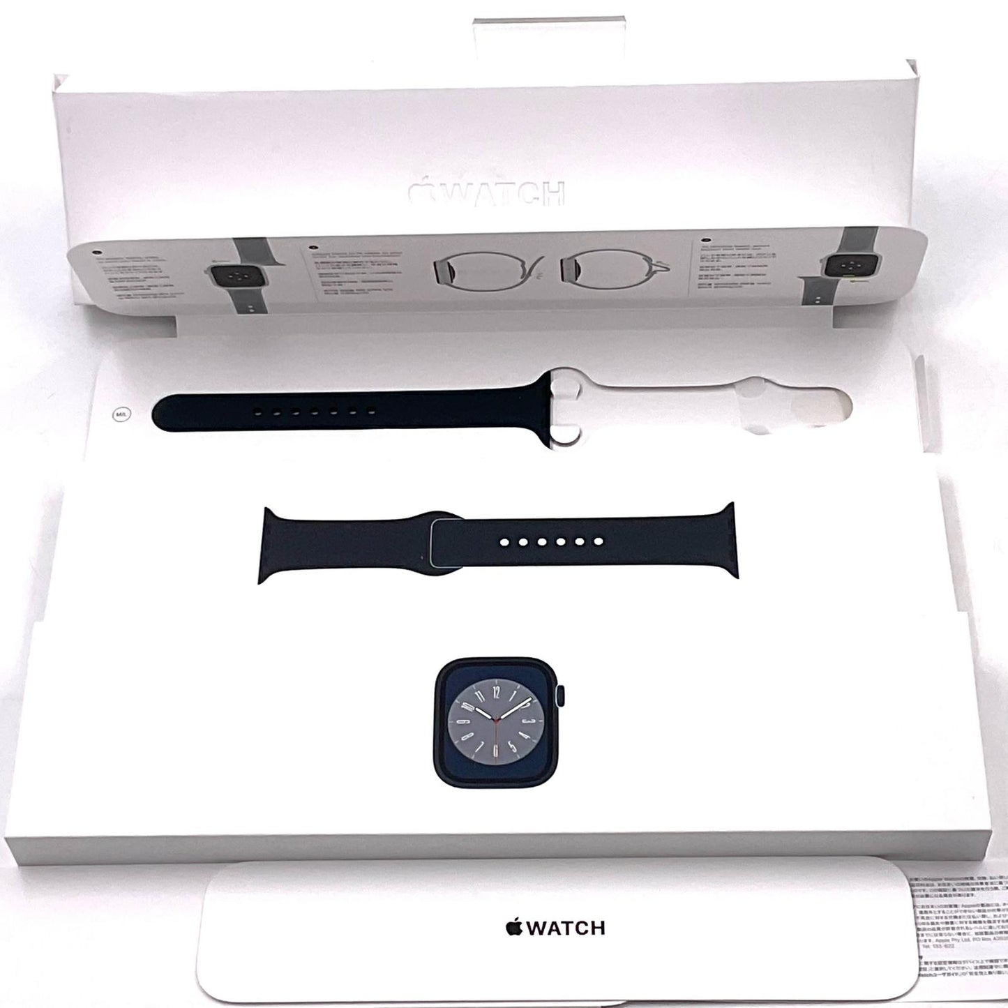 【全額返金保証】【最速発送】Apple Watch Series 8 アルミニウム 45mm GPS+Cellular 白ロム 82% 動作確認済