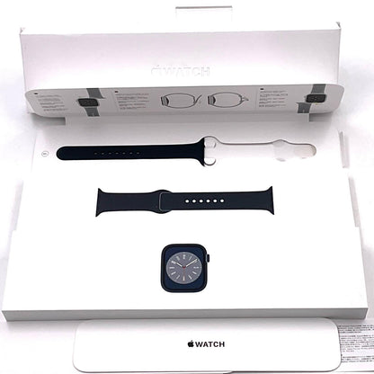 【全額返金保証】【最速発送】Apple Watch Series 8 アルミニウム 45mm GPS+Cellular 白ロム 82% 動作確認済