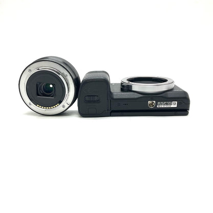 【全額返金保証】【最速発送】Sony デジタル一眼 NEX-6 16-50mm ズームレンズキット ブラック 美品 動作確認済
