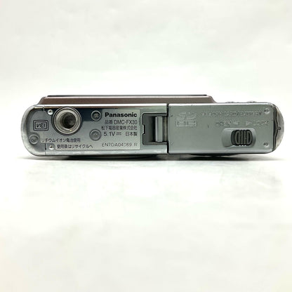 【全額返金保証】【最速発送】Panasonic コンパクトデジタルカメラ LUMIX DMC-FX30 動作確認済