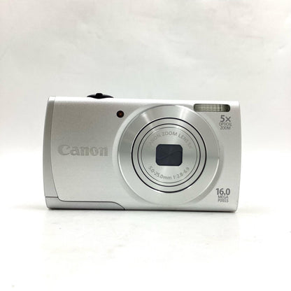 【全額返金保証】【最速発送】Canon デジタル一眼 Powershot A2600HD シルバー 美品 動作確認済