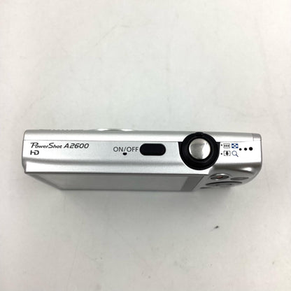 【全額返金保証】【最速発送】Canon デジタル一眼 Powershot A2600HD シルバー 美品 動作確認済