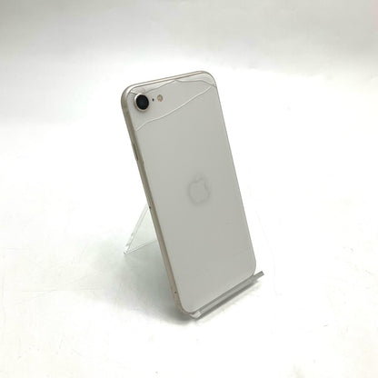【最速発送】Apple iPhone iPhone SE（第3世代） 64GB スターライト au 白ロム【難有】 87%