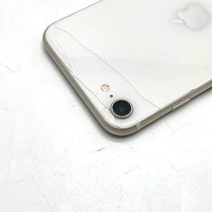 【最速発送】Apple iPhone iPhone SE（第3世代） 64GB スターライト au 白ロム【難有】 87%