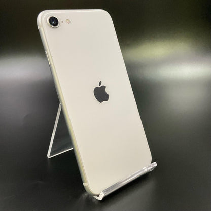 【全額返金保証】【最速発送】Apple iPhone iPhone SE（第2世代） 128GB ホワイト 白ロム 美品 動作確認済 84%
