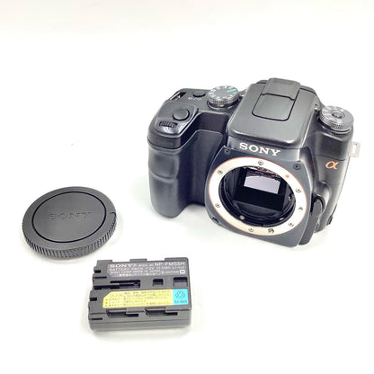 【全額返金保証】【最速発送】Sony デジタル一眼 α100 DSLR-A100 ボディ ブラック 動作確認済