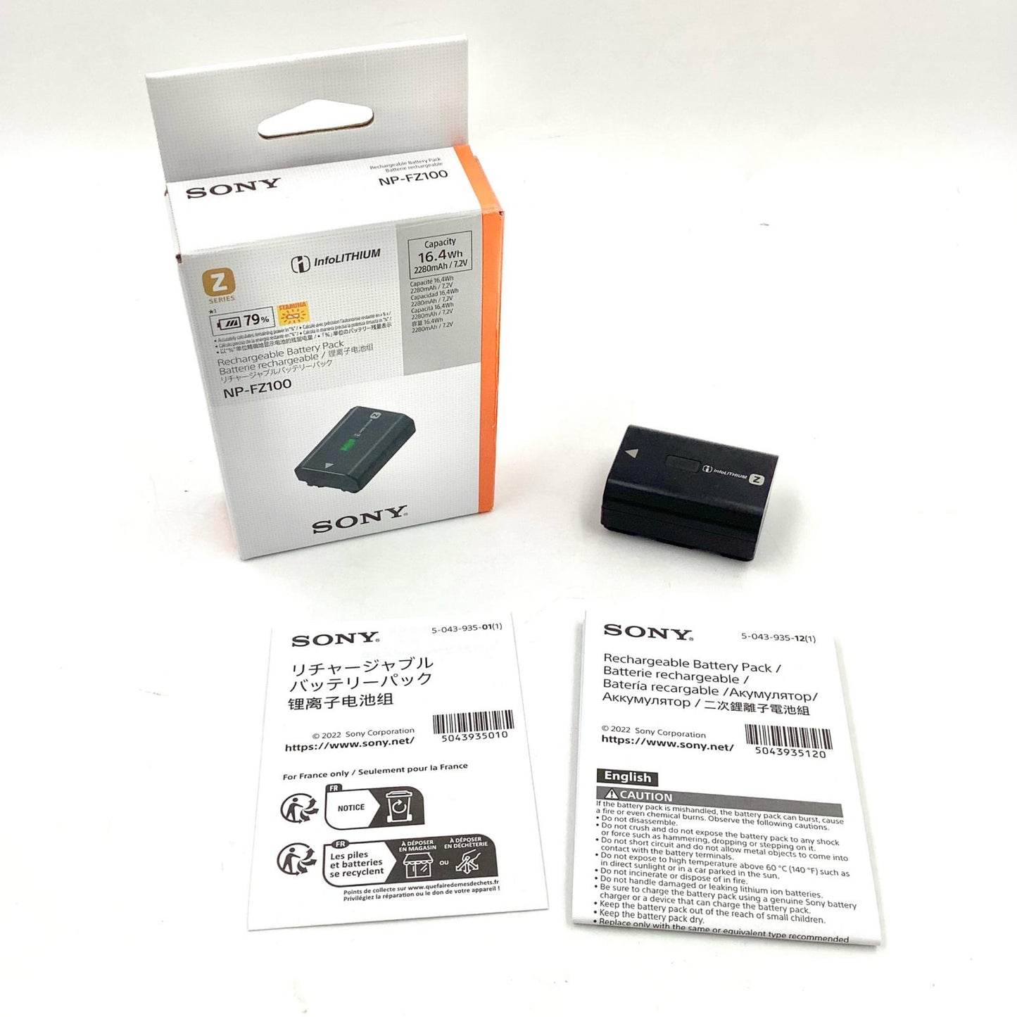 【全額返金保証】【最速発送】Sony NP-FZ100 美品 動作確認済