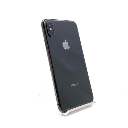 【全額返金保証】【最速発送】Apple iPhone iPhone X 64GB スペースグレイ au 白ロム 美品 動作確認済 100%