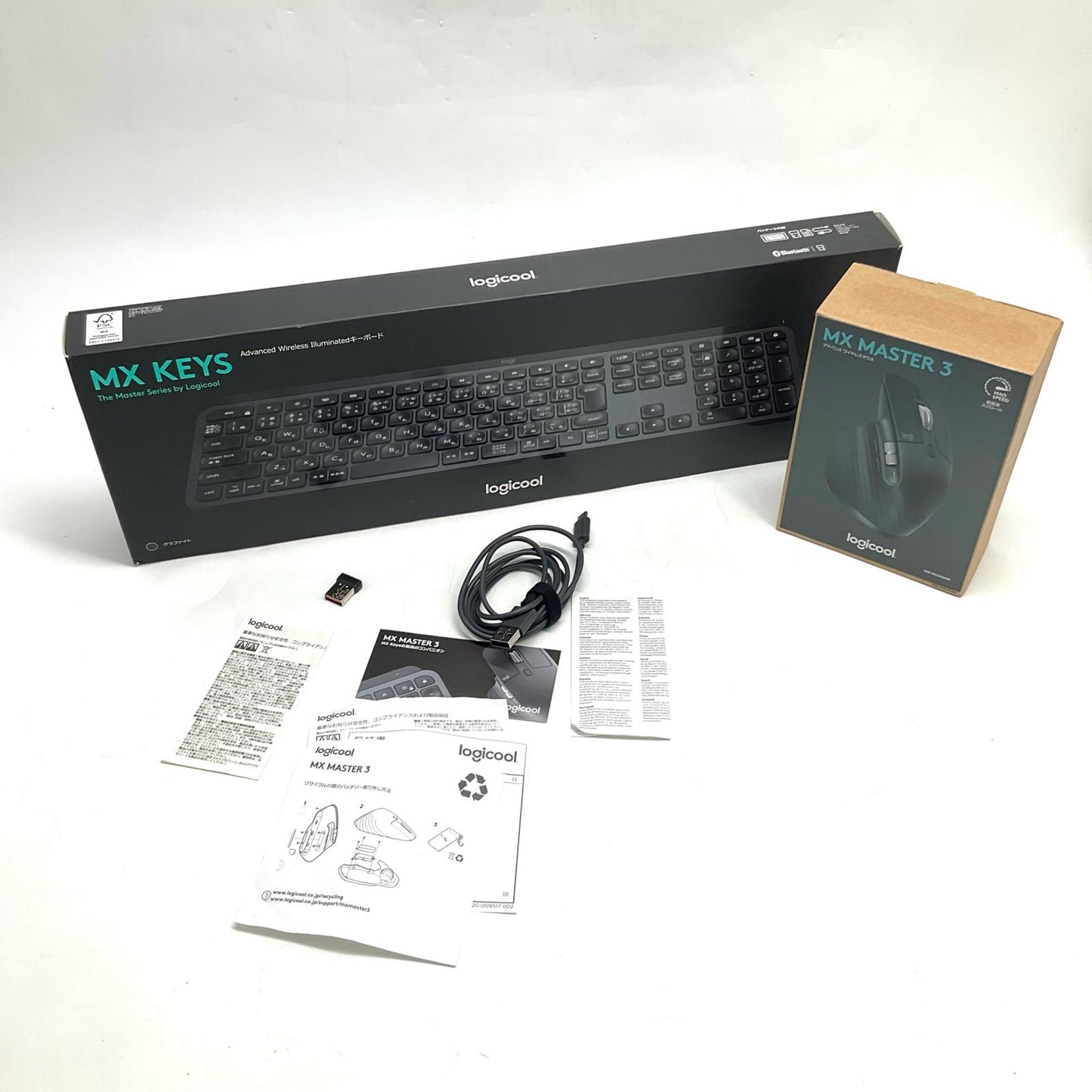 【全額返金保証】【最速発送】Logicool Master Wireless Performance Combo MX800 KX800 美品 動作確認済