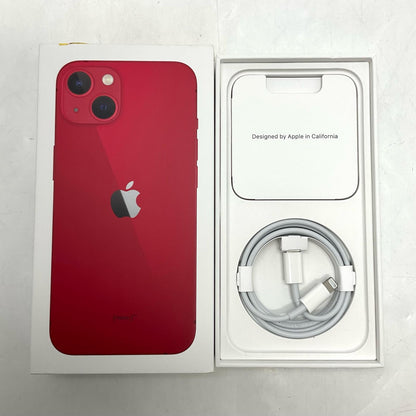 【全額返金保証】【最速発送】Apple iPhone iPhone 13 128GB (PRODUCT)RED Softbank SIMフリー 白ロム 動作確認済 77%