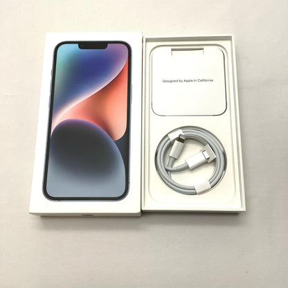 【全額返金保証】【最速発送】Apple iPhone iPhone 14 512GB ブルー Softbank SIMフリー 白ロム 動作確認済 76%