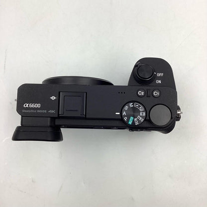 【全額返金保証】【最速発送】Sony デジタル一眼 α6600 ILCE-6600 ボディ ブラック 美品 動作確認済