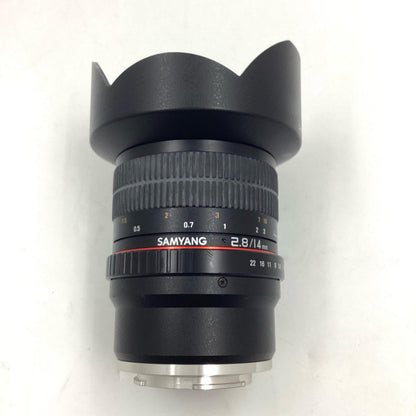 【全額返金保証】【最速発送】SAMYANG 14mm F2.8 ED AS IF UMC [ソニーE用] 動作確認済
