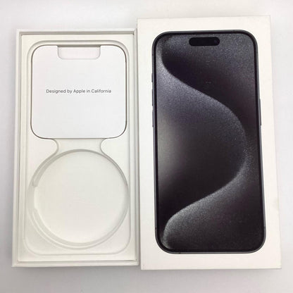 【全額返金保証】【最速発送】Apple iPhone iPhone 15 Pro 256GB ブラックチタニウム SIMフリー 白ロム 美品 動作確認済 87%