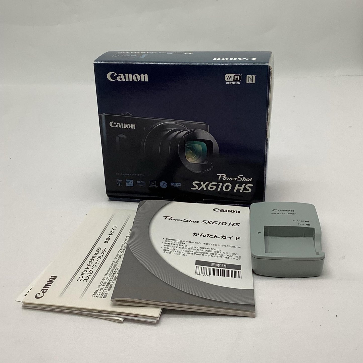 【全額返金保証】【最速発送】Canon コンパクトデジタルカメラ PowerShot SX610 HS [ブラック] 超美品 動作確認済