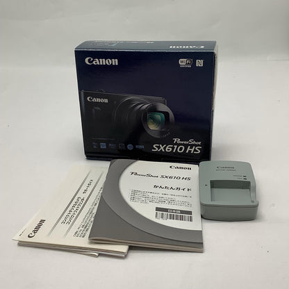 【全額返金保証】【最速発送】Canon コンパクトデジタルカメラ PowerShot SX610 HS [ブラック] 超美品 動作確認済