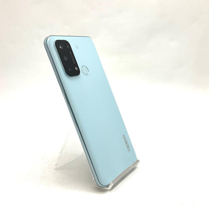 【全額返金保証】【最速発送】OPPO Reno 5A 128GB アイスブルー Softbank SIMフリー A101OP 白ロム 美品 動作確認済