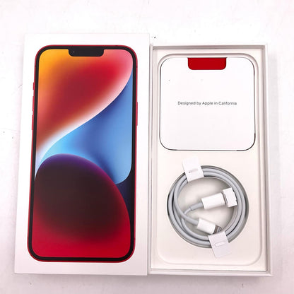【全額返金保証】【最速発送】Apple iPhone iPhone 14 Plus 256GB (PRODUCT)RED SIMフリー 白ロム 動作確認済 83%