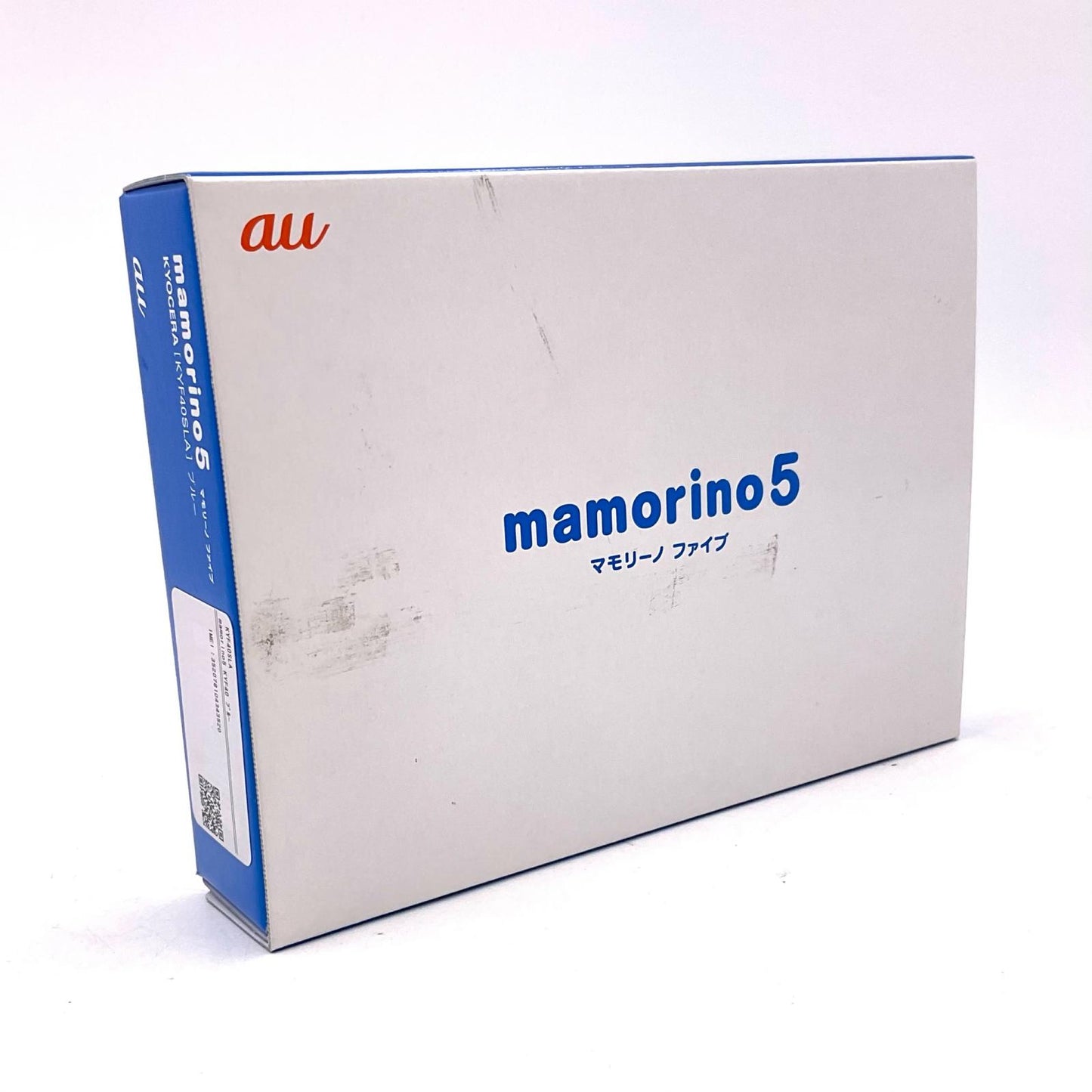 【全額返金保証】【最速発送】 mamorino5 4GB ブルー系 au KYF40 白ロム 新品未開封 即納OK