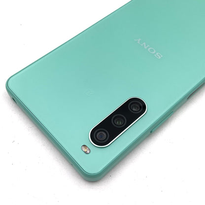 【最速発送】 Xperia 10 IV 128GB グリーン系 docomo SIMフリー SO-52C 白ロム【難有】