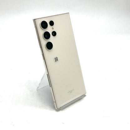 【全額返金保証】【最速発送】SAMSUNG Galaxy S23 Ultra 256GB クリーム au SCG20 白ロム 動作確認済