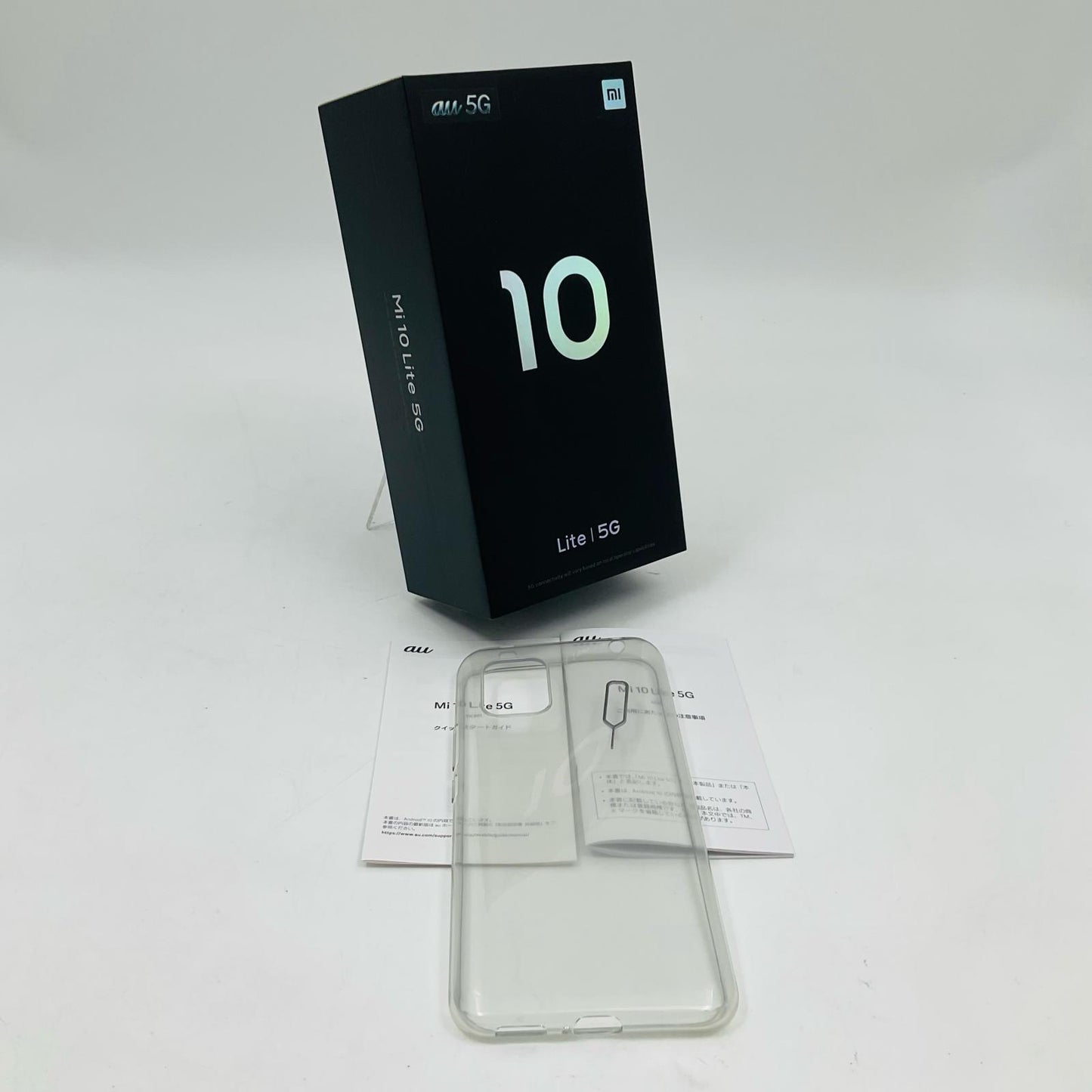【全額返金保証】【最速発送】Xiaomi Mi 10 Lite 5G 128GB ブラック au XIG01 白ロム 動作確認済