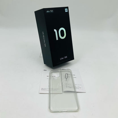 【全額返金保証】【最速発送】Xiaomi Mi 10 Lite 5G 128GB ブラック au XIG01 白ロム 動作確認済