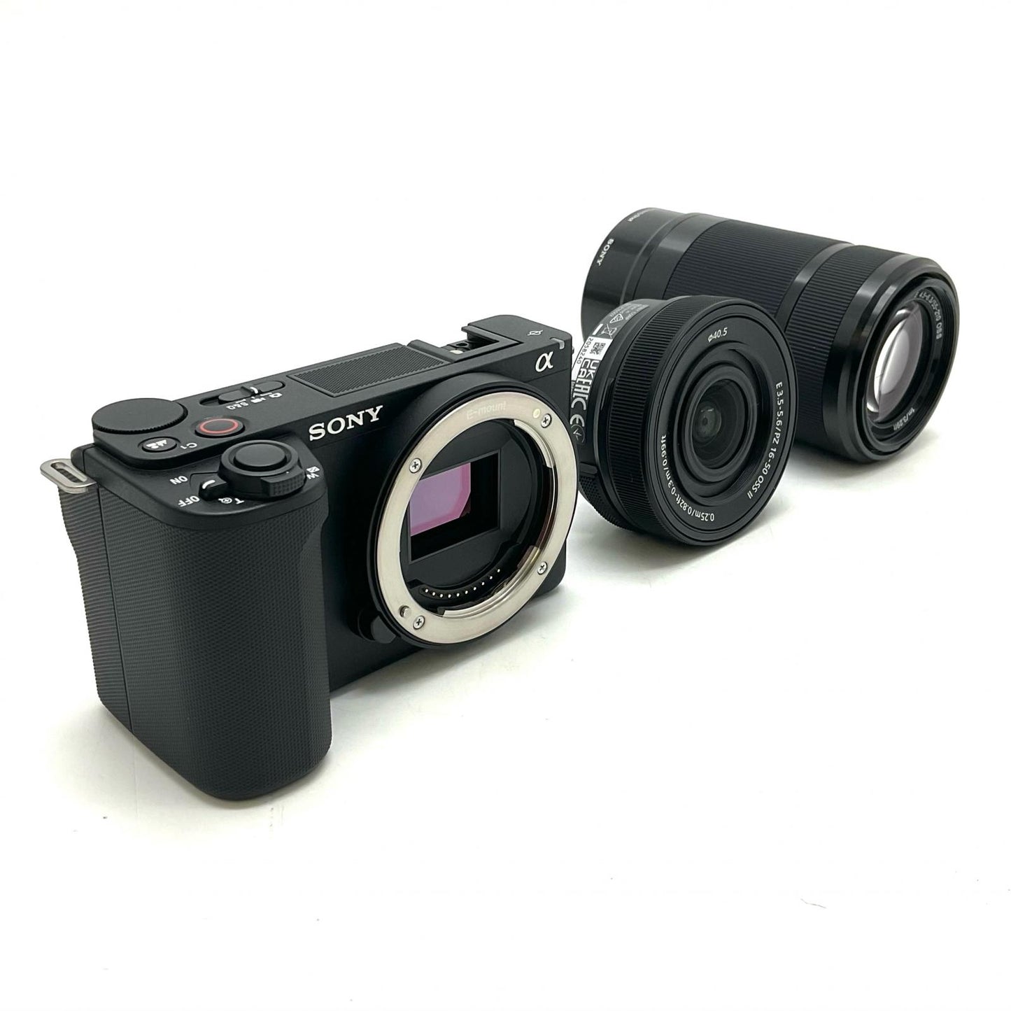 【全額返金保証】【最速発送】Sony デジタル一眼 VLOGCAM ZV-E10M2X ダブルズームレンズキット ブラック 美品 動作確認済