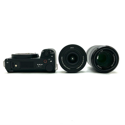 【全額返金保証】【最速発送】Sony デジタル一眼 VLOGCAM ZV-E10M2X ダブルズームレンズキット ブラック 美品 動作確認済