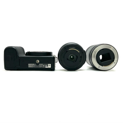 【全額返金保証】【最速発送】Sony デジタル一眼 VLOGCAM ZV-E10M2X ダブルズームレンズキット ブラック 美品 動作確認済