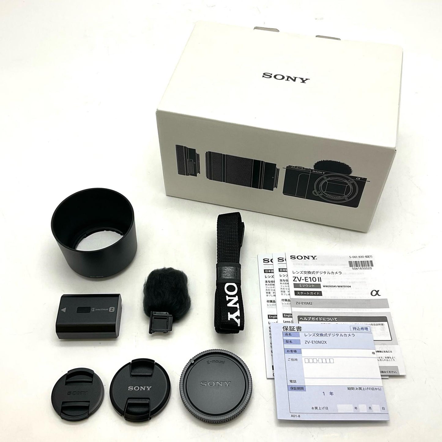 【全額返金保証】【最速発送】Sony デジタル一眼 VLOGCAM ZV-E10M2X ダブルズームレンズキット ブラック 美品 動作確認済