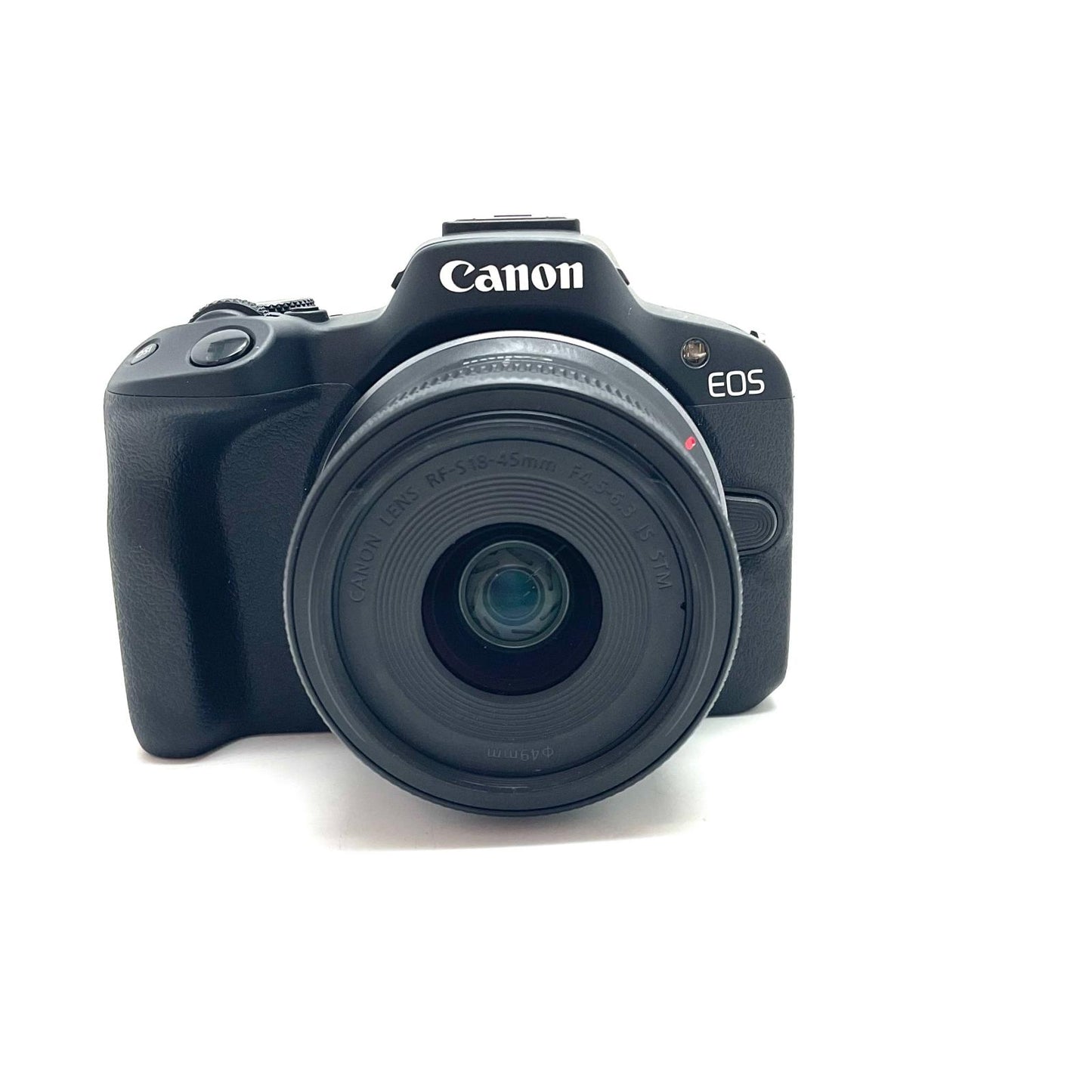 【全額返金保証】【最速発送】Canon デジタル一眼 EOS R50 RF-S18-45 IS STM レンズキット ブラック 美品 動作確認済