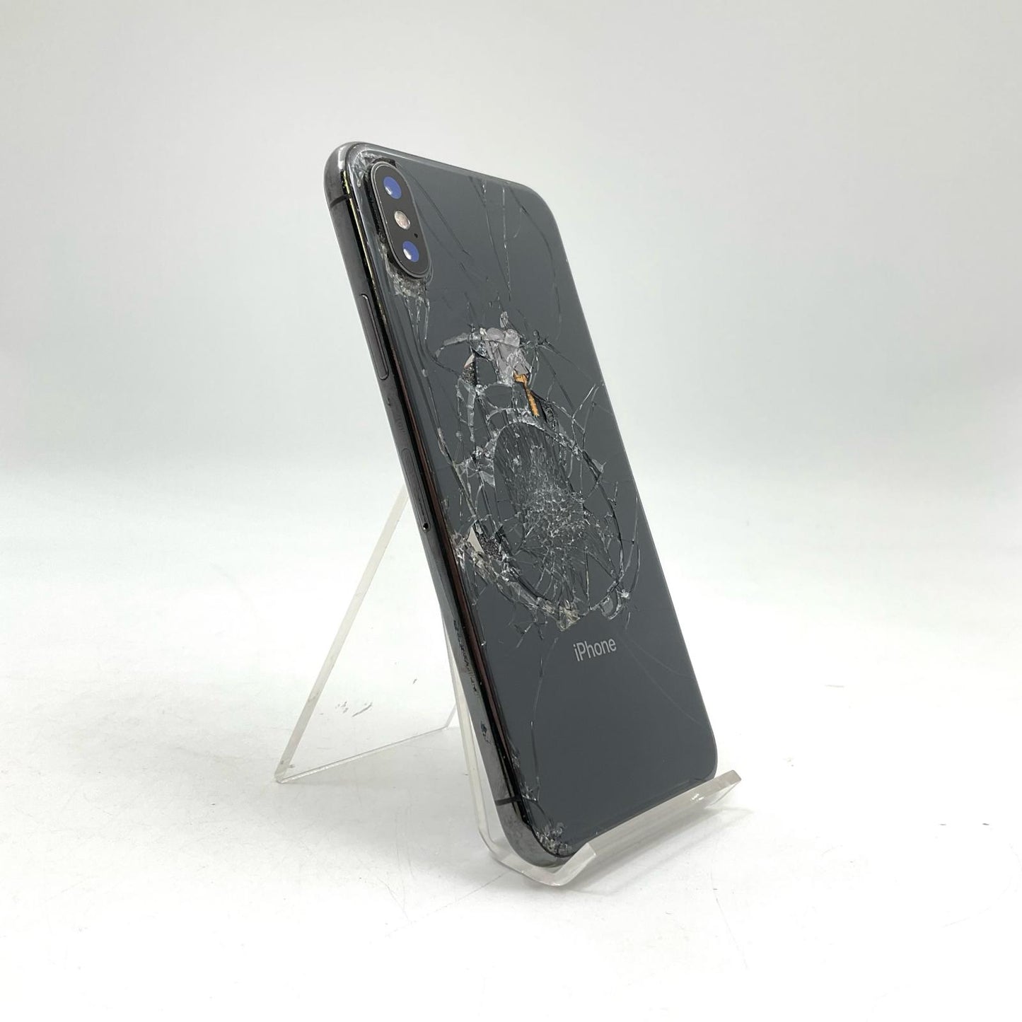 【最速発送】Apple iPhone iPhone X 256GB スペースグレイ docomo SIMフリー 白ロム【難有】 72%