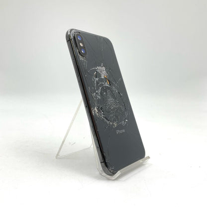 【最速発送】Apple iPhone iPhone X 256GB スペースグレイ docomo SIMフリー 白ロム【難有】 72%